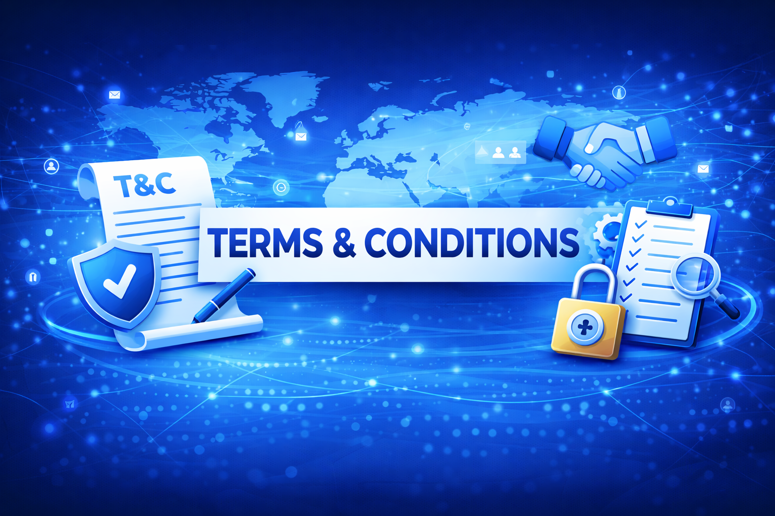 Terms and Conditions banner representing website rules and user agreement for AOL News Online